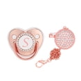 thumbnail image 2 of DPTALR Baby Pacifier 26 Letter Name Initial Clip Silicone Infant Nipple Bling Newborn Pacifier, 2 of 5