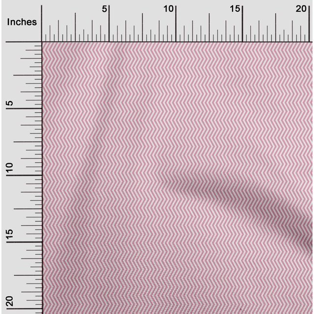 oneOone Cotton Poplin Fabric Chevron Geometric Print Fabric BTY 42 Inch Wide