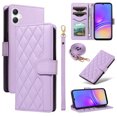 thumbnail image 1 of Samsung Galaxy A06 Phone Case , Wallet Flip Cover Adjustable Crossbody Lanyard Magnetic Card Slots, 1 of 5