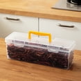 thumbnail image 1 of DcGZvy Cool Kitchen Gadgets Spices Containers, Plastic Airtight Food Storage Container, Large Capacity Cereal Containers, 1 of 6