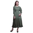 thumbnail image 1 of Bimba Robe Longue Décontractée à Volants pour Femmes, Géométrique, Imprimée, Taille Smockée - Petit, 1 of 5
