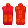 thumbnail image 2 of RXIRUCGD Plus Size Heated Coat For Men And Women 9 Heating Heated Jacket Winter Heating Coat( Red, Size:5XL ), 2 of 5
