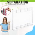 thumbnail image 5 of Adjustable Storage Organizer Rack Functional Acrylic Holder With Five Compartments For Efficient Kitchen And Living Room Space Saving Design, 5 of 5