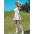 thumbnail image 3 of Charmo Robe de Tennis pour Femmes avec Soutien-Gorge Intégré et Poches, Shorts, Dos Nageur, Robes Athlétiques, 3 of 6