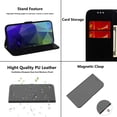 thumbnail image 2 of [PST] iPhone 12 Pro Max (6.7") Wallet Case, Leather Magnetic Card Slot Wallet Folio Flip Case Cover, 2 of 2