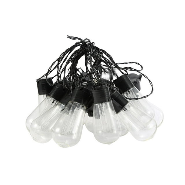 Windproof Waterproof Solar Bulb Indoor Outdoor 2 Modes Strip Lightbulb Wedding Thanksgiving Lighting Decoration Colorful 6.5m