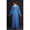 thumbnail image 2 of Bimba Robe Maxi à Manches Longues pour Femmes en Georgette Mousse Grandiflora à Imprimé Floral avec Taille Élastique - Moyen, 2 of 5