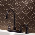thumbnail image 4 of FASÃ„DE Rings Decorative Vinyl 18in x 24in Backsplash Panel in Argent Bronze (5 Pack), 4 of 15