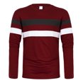 thumbnail image 3 of AherBiu T-Shirts à Manches Longues pour Hommes à Col Ras du Cou Ajustés Décontractés Mode Golf Sports Tees Hauts, 3 of 4
