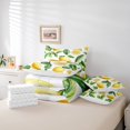 thumbnail image 4 of Erosebridal Cartoon Lemon Bedding Sets Full Size, Tropical Fruit Comforter Sets with Sheets, Summer Theme Room Decor, Reversible 7pcs, 4 of 5