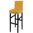 thumbnail image 1 of PiccoCasa Housse Extensible en Spandex pour Tabouret de Bar pour Chaise à Dossier Court Or 1, 1 of 8