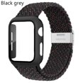 thumbnail image 1 of LEIXIUER Nylon Band for Apple Watch Bands with Case 45mm 41mm, Adjustable Braided Solo Loop with Glass Screen Protector Case ,Soft Wristband Stretch Nylon Elastic Strap for Apple Watch Series 7 45 mm, 1 of 6