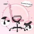 thumbnail image 4 of BestOffice Gaming Chair Ergonomic Executive Swivel Rolling, Lumbar Support, Pink, 4 of 7