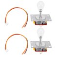 thumbnail image 1 of 2pcs Joystick Coloré Effets d'Éclairage Sensible Jeu d'Arcade Flexible Contrôle Fournitures pour Cadeaux, 1 of 8