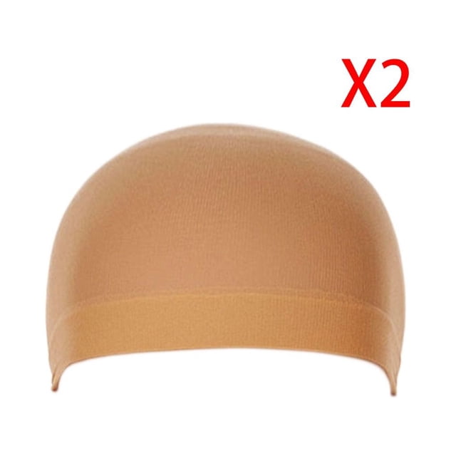 ziyahi 2Pcs Unisex Elastic Hair Liner Snood Stretch Mesh Wig Cap