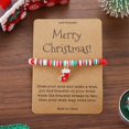 thumbnail image 1 of WIFKLSIIPG Christmas Bracelet Card Merry Christmas Wish Bracelet Stackable Christmas Beaded Bracelets Christmas Bracelet Jewelry for Mom Daughter Sister, 1 of 2