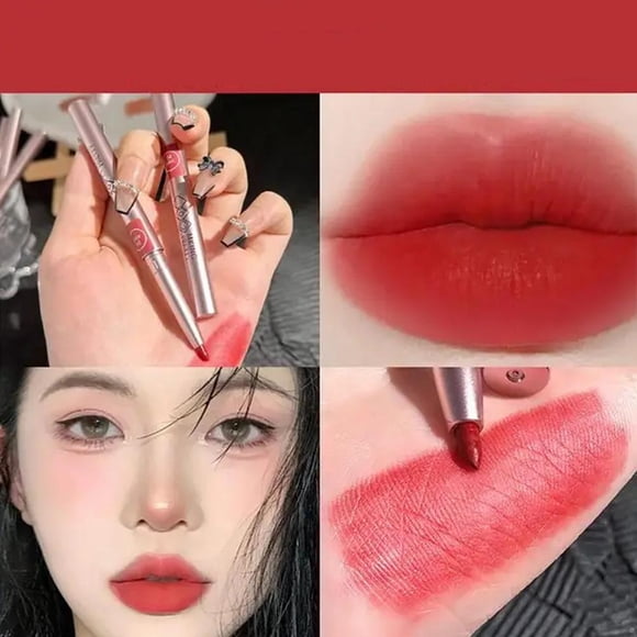 SharkTRUE Gincu Pelapik Bibir Berputar, MKINGPRETTY, Kalis Air, Tahan Lama, Kemasan Pusam, Solekan Bibir Cangkuk