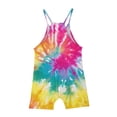 thumbnail image 3 of LSLJS Girls Summer Sleeveless Casual Romper Spaghetti Strap Shorts Jumpsuit With Pockets, Girls' Jumpsuits & Rompers Summer Clothes, 3 of 5