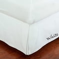 thumbnail image 2 of Alive Pixels Bed Skirt White Solid 100 Percent Cotton Split Corner Pleated 1-Pc with 21 Inch Drop 200TC (Full, White), 2 of 4