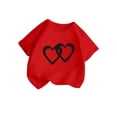 thumbnail image 3 of JTieacloth T-Shirt Graphique Mignon pour Fille, Col Rond, Manches Courtes, T-Shirt d'Été Décontracté pour Fille, T-Shirts d'Été pour Filles, Tailles 1-2 Ans, 3 of 5