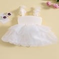 thumbnail image 2 of Robe de Fête pour Tout-Petite Fille, Enfants, Sans Manches, Nœud, Tulle, Ligne A, Robes de Princesse, 2 of 7