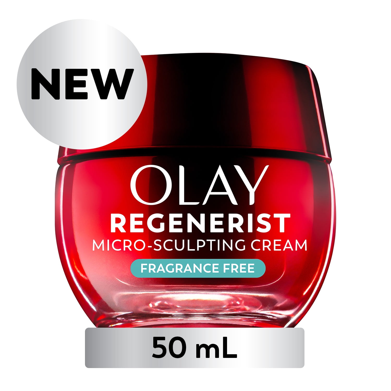 Olay Face Cream, Regenerist Micro-Sculpting Cream Face Moisturizer, Fragrance-Free - Hydrating, Anti-Aging, Anti-Wrinkle, Skin Care - Hyaluronic Acid, Niacinamide 50 mL