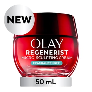 Olay Face Cream, Regenerist Micro-Sculpting Cream Face Moisturizer, Fragrance-Free - Hydrating, Anti-Aging, Anti-Wrinkle, Skin Care - Hyaluronic Acid, Niacinamide 50 mL