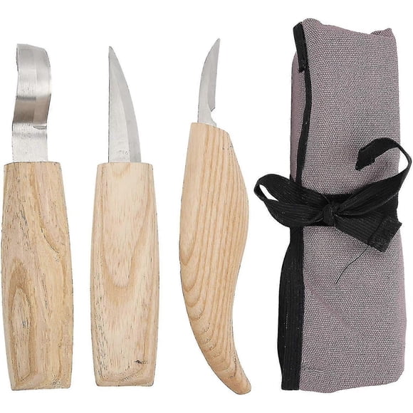 5 Pcs-Set Wood Carving Tools Whittling Knife Kit Manual Woodworking Tools Knife Agrave Carving Wood To Carve Cut And Carve Wood Ns2
