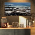 thumbnail image 1 of Rocky Bord de Mer avec Ciel Bleu sur - Grande Impression sur Toile, 1 of 3