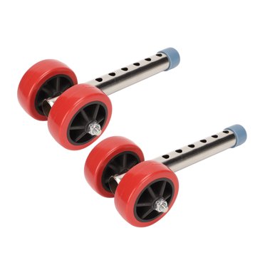 Replacement Walker Wheels, Universal 1 Pair Walker Wheels Stainless Steel Heavy Duty  For Outdoor
