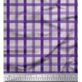 thumbnail image 1 of Soimoi Georgette Viscose Fabric Check Check Printed Craft Fabric by the Yard 42 Inch Wide, 1 of 5