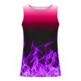 thumbnail image 3 of EGNMCR Tank Tops Men Men Casual Fashion Gradation Printing Pullover Round Neck Sports Tank Tops, 3 of 4