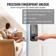 thumbnail image 4 of VEVOR Smart Lock, 5-in-1 Smart Door Knob, Fingerprint Deadbolt with App Control, Keyless Entry Door Lock with Handle, Bluetooth Smart Lock, 4 of 9