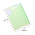 thumbnail image 3 of Fasiaou 1 Pack Green Document Folders Plastic Envelopes Poly Envelopes File Envelopes with Label Pocket and Snap Button for Home Work Office Organization, Letter Size/A4 Size, White, 3 of 5