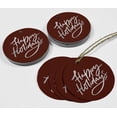 thumbnail image 4 of Inkdotpot Pack Of 100 Happy Holiday Favor Paper Tags Craft Real Silver Foil Hang Tags, 4 of 6