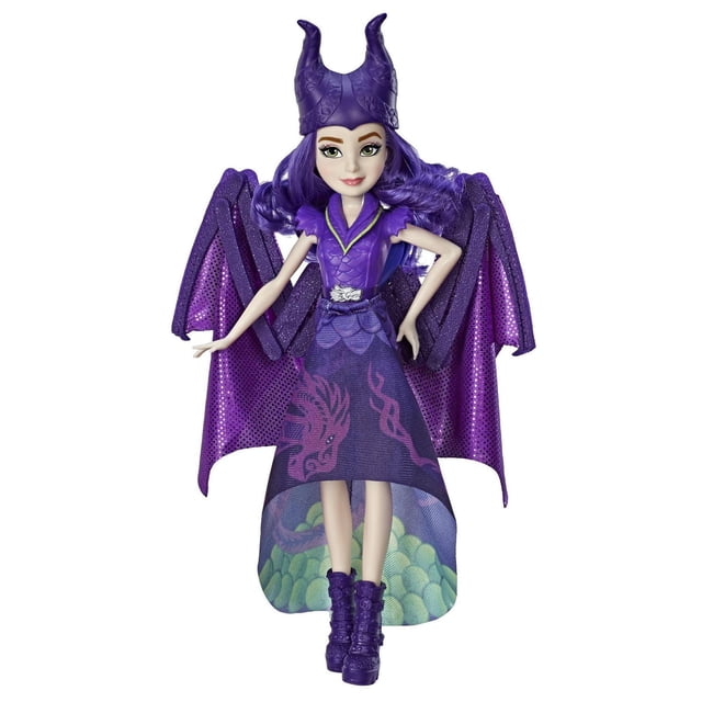 Disney Descendants Dragon Queen Mal, Fashion Doll Transforms to Winged Dragon