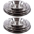 thumbnail image 1 of Ensemble de Vaisselle de Camping 12 Pcs Assiettes et Bols de Camping en Acier Inoxydable avec Sac de Rangement pour la Randonnée et le Camping en Plein Air, 1 of 7