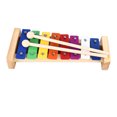 thumbnail image 1 of Xylophone, Durable Better Learning 8 Notes Glockenspiel Instrument Aluminum Wood Great Workmanship  For Melody, 1 of 8