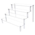 thumbnail image 1 of Rack Display Acrylic Shelf Holder Clear Cosmetics Stand Riser Steps Dessert Holds
Action Tabletop Desserts Figure, 1 of 6