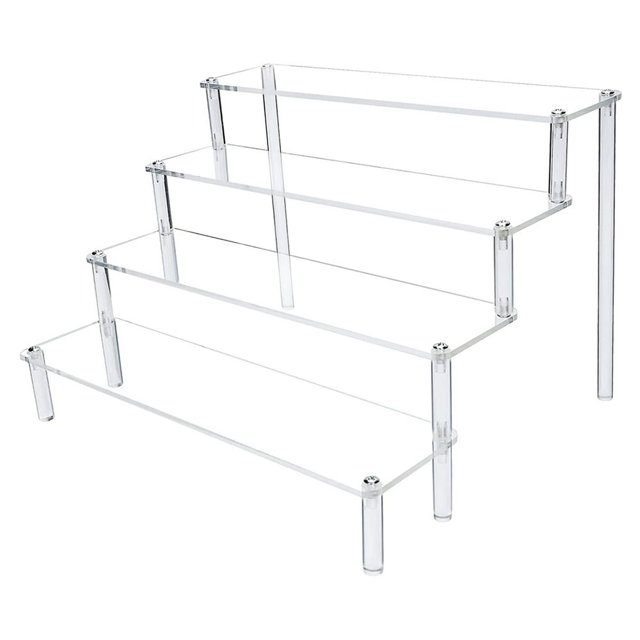 Rack Display Acrylic Shelf Holder Clear Cosmetics Stand Riser Steps Dessert Holds
Action Tabletop Desserts Figure