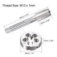 thumbnail image 2 of Unique Bargains Metric Tap and Die Set Machine Thread Tap with Round Die M13 x 1mm, 2 of 6