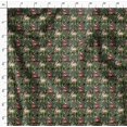 thumbnail image 4 of Soimoi Polyester Crepe Fabric Leaves & Rabbit Animal Decor Fabric Printed Yard 42 Inch Wide, 4 of 5