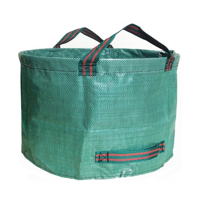 Courtyard Garden Bag ) Courtyard Garbage Bag Reusable Heavy Duty Foldable Garden Leaf Bag With Ring Garbage Green Small Bags with Handles Scented Bag Liner