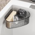 thumbnail image 2 of Suction Cup Sink Corner Rack, Kitchen Sink Organizer for Sponges, Cleaning Cloths, Brushes and Scrubbers, Space-Saving Drain Caddy for Kitchen and Bathroom Use, 2 of 6