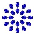 thumbnail image 1 of Unique Bargains 20Pack Teardrop Sew on Rhinestone - 18x13mm Glass Teardrop Crystal Rhinestones in Gold Prong Setting (Sapphire Blue), 1 of 7