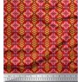thumbnail image 1 of Soimoi Silk Fabric Aztec Geometric Print Fabric by The Yard 42 Inch Wide, 1 of 3