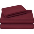 thumbnail image 2 of 1200 Thread Count 100% Egyptian Cotton 4-Piece Bed Sheet Set (1 Flat, 1 Fitted Sheet, 2 Pillow Covers) 21 Inches Deep Pocket Solid Pattern, 2 of 4