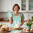 thumbnail image 4 of TIMIFIS Polyester Apron, Easter Cooking Apron Insulated Mitts Insulated Pads Three Piece Set Suspender Apron Kitchen Cooking Apron Bbq Apron Holiday Decorative Sleeveless Apron Home Decor, 4 of 6