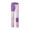 thumbnail image 1 of Honganda Women?s Contrast Color Stitching High-waist Slim Fit Straight Jeans, 1 of 10