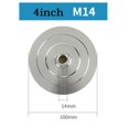 thumbnail image 1 of 4inch Backer Pad Diamond Polishing Pad Aluminum Base Backing Holder M14 M10 M16, 1 of 5
